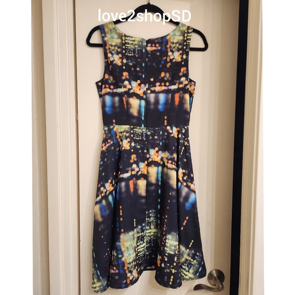 Modcloth Fervour City Lights Black Dress Size XS Extra Small NWOT - Picture 4 of 4